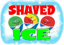 Shaved Ice Concession Food Truck Decal