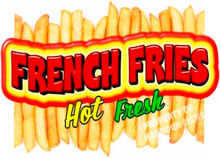 Monkey Concession Food Truck Sticker Choose Your Size French Fries DECAL 