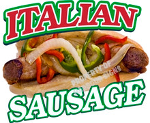Italian Sausage Sub Sandwich Decal