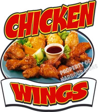 Chicken Wings Concession Food Truck Restaurant Decal