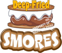 Smores Deep Fried Concession Restaurant  Food Truck Vinyl Sign Decal