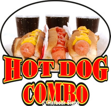 Hot Dog Combo Soda Concession Food Truck Decal