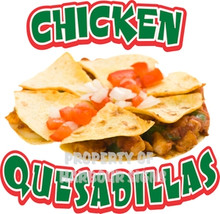 Chicken Quesadillas Concession Food Decal