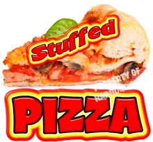 Pizza Stuffed Concession Restaurant  Food Truck Vinyl Sign Decal