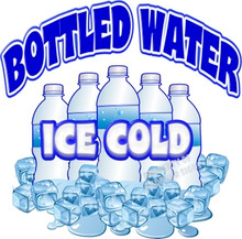 Ice Cold Bottled Water Decal
