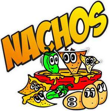 Nachos Mexican Restaurant Fast Food Vinyl Sign Decal