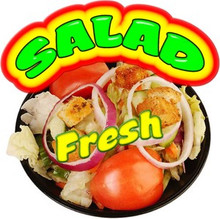 Salad Fresh Restaurant Vegetables Fast Food Vinyl Sign Decal
