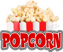 Popcorn Concession Decal