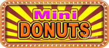 Mini Donuts Vinyl Menu Decal for Restaurant Storefront Window or Food Trucks and Concessions