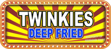 Twinkies Deep Fried Vinyl Menu Decal for Restaurant Storefront Window or Food Trucks and Concessions