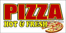 Pizza Hot and Fresh Food Concession  Vinyl Decal Sticker