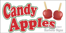 Candy Apples Food Concession  Vinyl Decal Sticker
