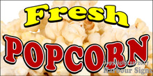 Fresh Popcorn Food Concession  Vinyl Decal Sticker