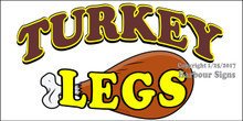 Turkey Legs Food Concession  Vinyl Decal Sticker