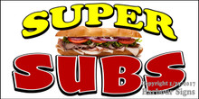Super Subs Sndwiches Food Concession  Vinyl Decal Sticker