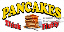 Pancakes Thick Fluffy Food Concession  Vinyl Decal Sticker