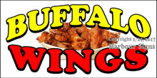Buffalo Wings Chicken Food Concession  Vinyl Decal Sticker