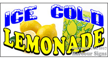 Ice Cold Lemonade Drinks Food Concession  Vinyl Decal Sticker