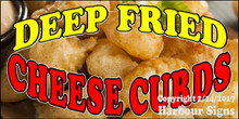 Deep Fried Cheese Curds Food Concession  Vinyl Decal Sticker