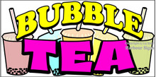 Bubble Tea Drinks Food Concession  Vinyl Decal Sticker