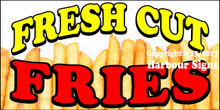Fresh Cut Fries Food Concession  Vinyl Decal Sticker