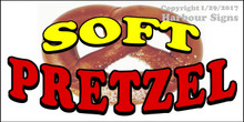Soft Pretzel Food Concession  Vinyl Decal Sticker