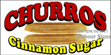 Churros Cinnamon Sugar Pastry Food Concession  Vinyl Decal Sticker