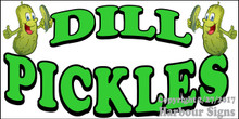 Dill Pickles Food Concession  Vinyl Decal Sticker