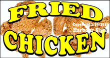 Fried Chicken Food Concession  Vinyl Decal Sticker