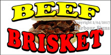 Beef Brisket BBQ Sandwich Food Concession  Vinyl Decal Sticker