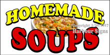 Homemade Soups Food Concession  Vinyl Decal Sticker