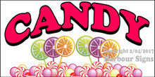 Candy Food Concession  Vinyl Decal Sticker