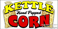 Kettle Corn Corn Popcorn Food Truck Concession Vinyl Decal