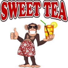 Sweet Tea DECAL Drinks Food Truck Concession Vinyl Sticker