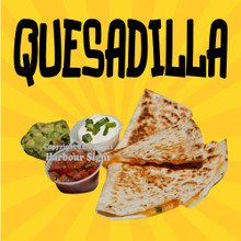 DECAL Quesadilla Wrap Mexican Food Truck Concession Sticker