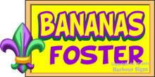 Bananas Foster Nola Food Concession  Vinyl Decal Sticker