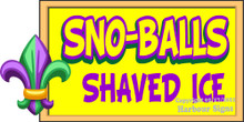 Snow-Balls Nola Food Concession  Vinyl Decal Sticker