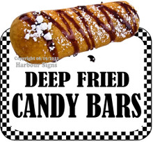 Deep Fried Candy Bars Decal Food Concession  Vinyl Sticker BW