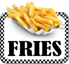 Fries Decal Food Truck Concession Vinyl Sticker BW