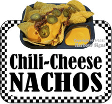  Chili Cheese Nachos Decal Food Truck Concession Vinyl Sticker BW