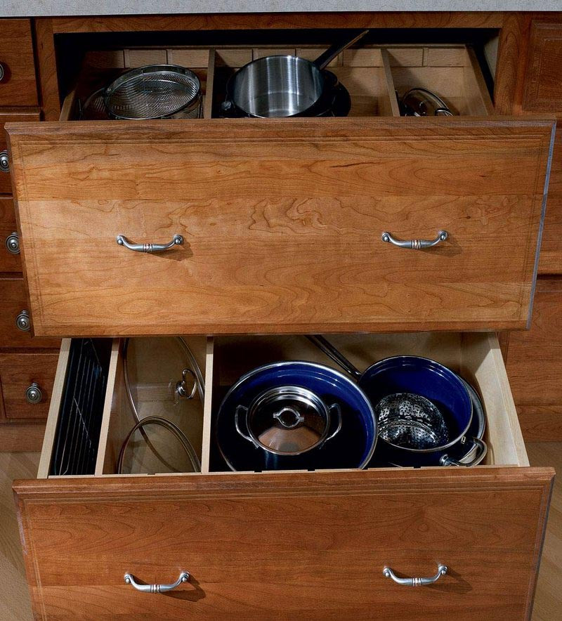 Base Pots And Pans Storage With Adjustable Drawer Dividers KraftMaid   Base Pots And Pans Storage  43975  92670.1464975706.1280.1280 