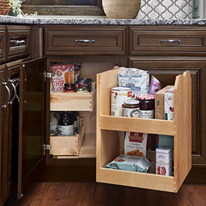 Base Blind Corner W Chrome Swing Out Kraftmaid