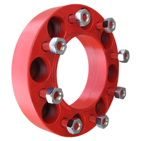 8 Lug 2 Inch Red Wheel Spacer 8x8