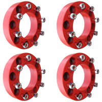 8 Lug 2 Inch Red Wheel Spacer 8x8 Set
