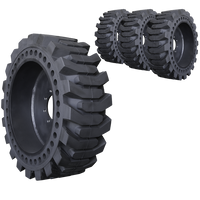12x16.5 ProFlex Solid Skid Steer Tire And Wheel Set