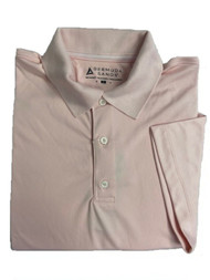 Bermuda Sands Short Sleeve Polo Shirt (Falcon, Rosy Pink, Medium) Golf NEW