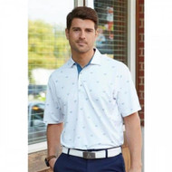 Bermuda Sands Short Sleeve Polo Shirt (Palmyra, Vista Blue, 2XL) Golf NEW