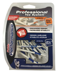 Pride Professional Tee System Combo Pack (1.5"/3.25" White/Orange/Blue 50pk tees)  NEW