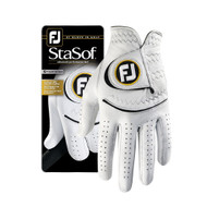 Footjoy Stasof Golf Glove (Men's RIGHT  2016, White/Black) Prior Generation NEW