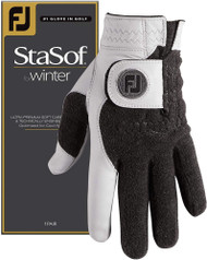 Footjoy StaSof Winter Golf Gloves (Pearl, Men's Pair, XLARGE) 2019 NEW